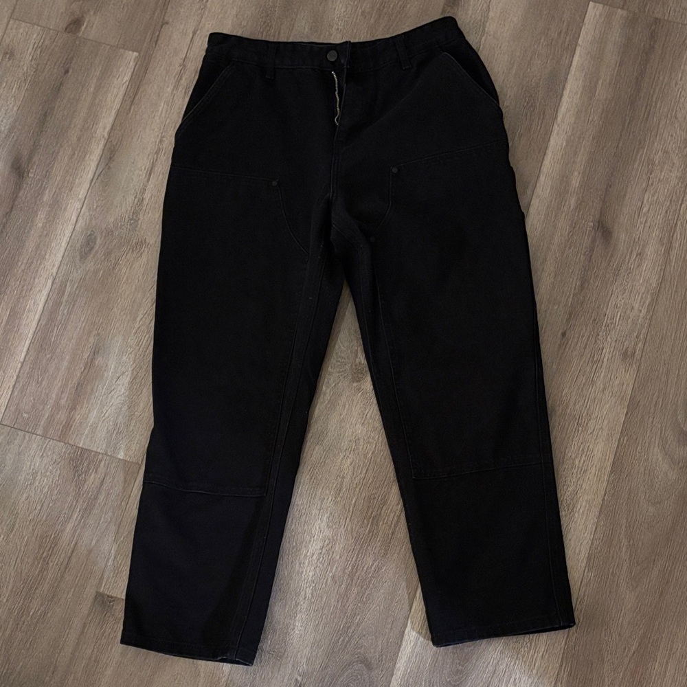 Market Men's Black Double Knee Denim Jeans